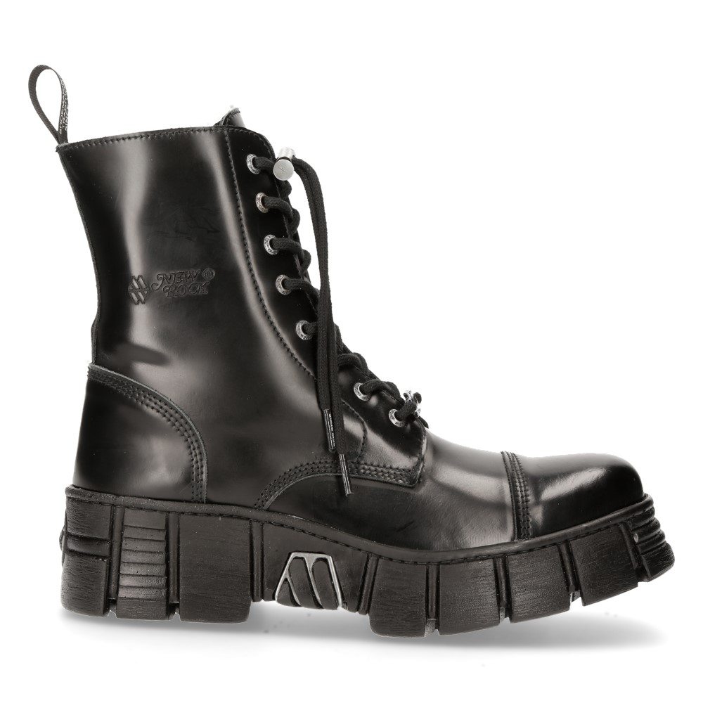 New Rock - M-WALL126N-C1 Platform Boots - Black